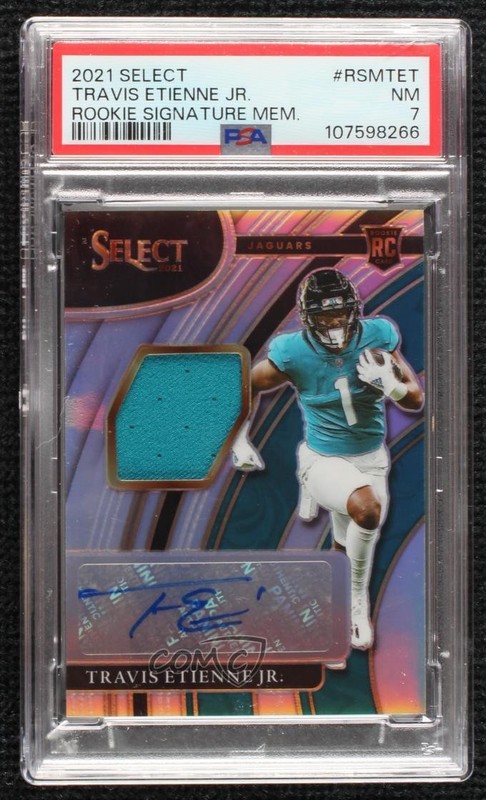 2021 Select Rookie Signature Memorabilia 15/199 Travis Etienne Jr Auto RC 1u7n