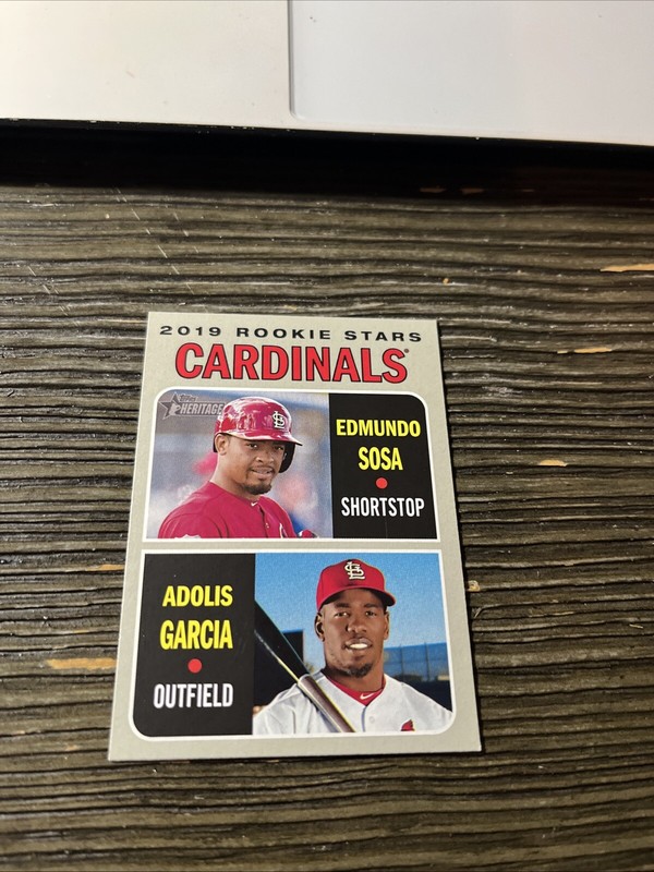 2019 Topps Heritage Edmundo Sosa & Adolis Garcia #286 RC Cardinals