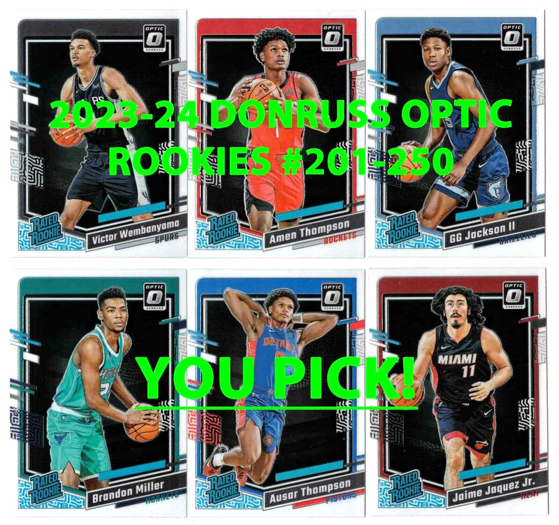 2023-24 DONRUSS Optic #201-250 COMPLETE YOUR SET $2 or 2 Card Minimum YOU PICK!