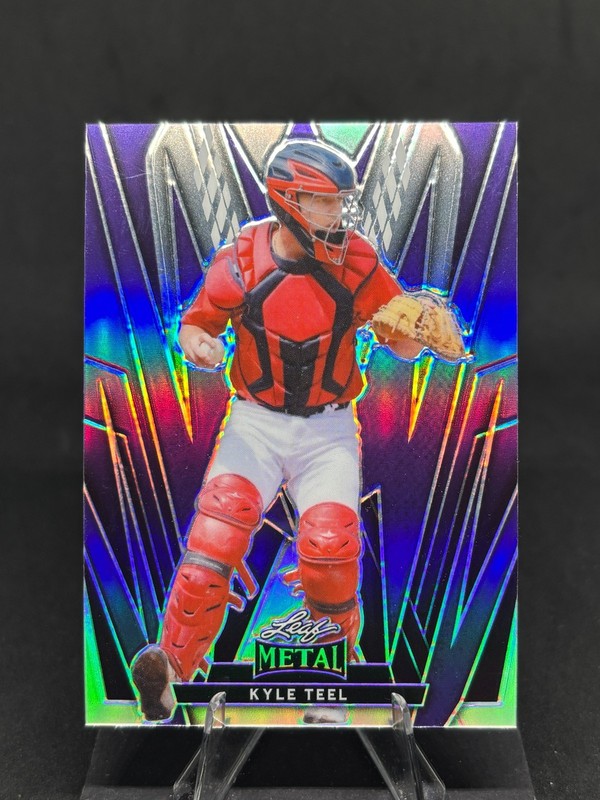 Kyle Teel 2024 Leaf Metal – Purple Prismatic /10 #39 Boston Red Sox