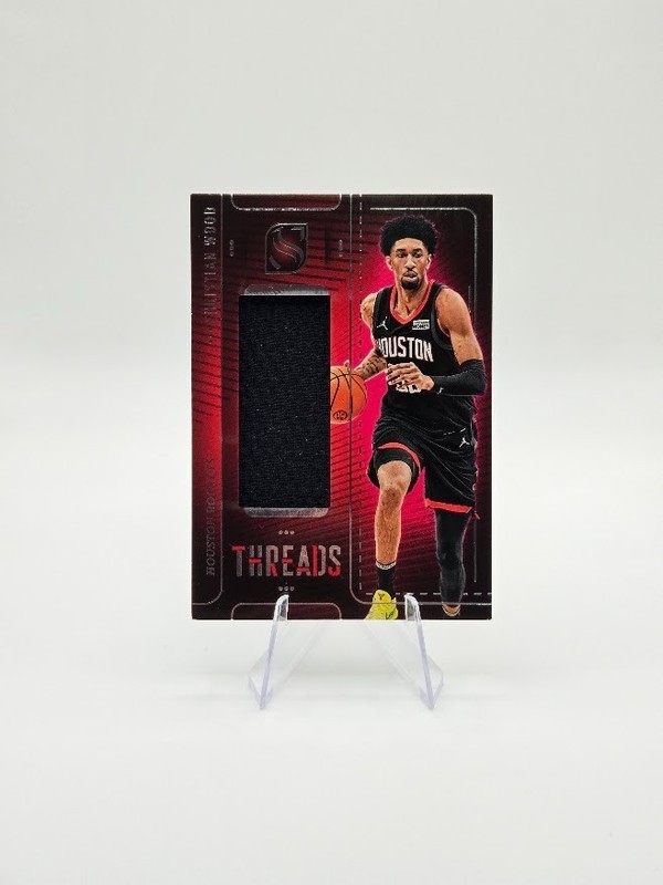 Christian Wood 2024-25 Panini Silhouette Threads GU Patch #THR-WOO Rockets