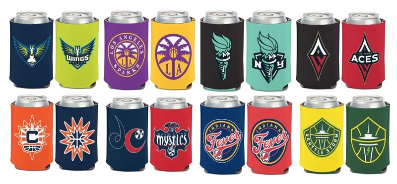 WNBA Basketball 12oz Can Cooler (Choose Team)