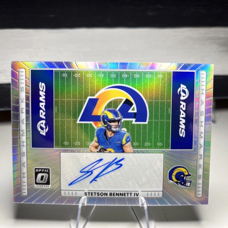 2025 Panini Donruss Optic – Hash Marks Stetson Bennett IV #HM-SB Auto LA Rams