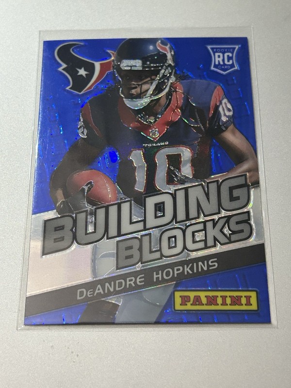 2013 Prizm Prizm Building Blocks Blue DeAndre Hopkins #2 Houston Texans Rookie