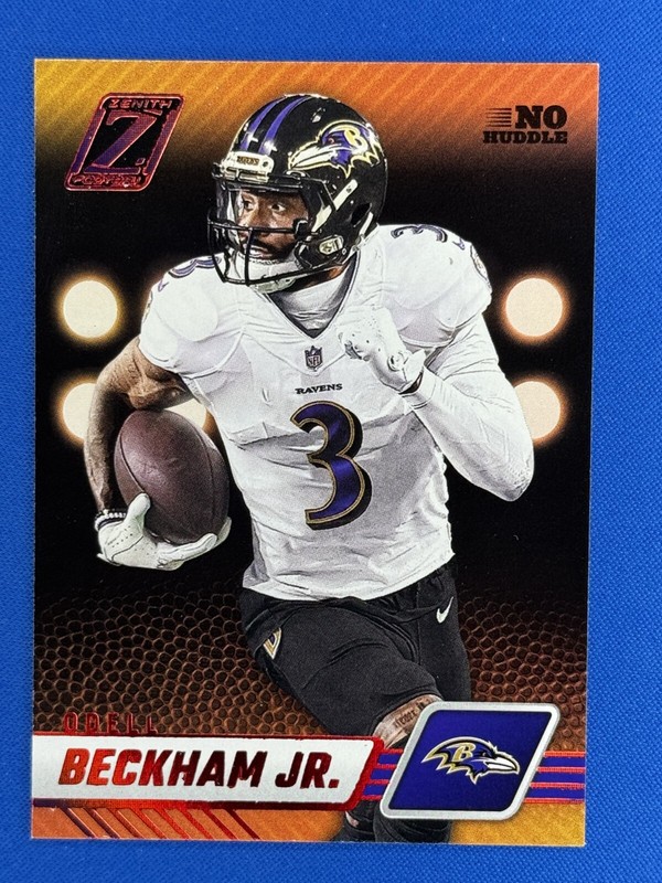 2023 Zenith #9 Odell Beckham Jr Red Foil No Huddle Ravens