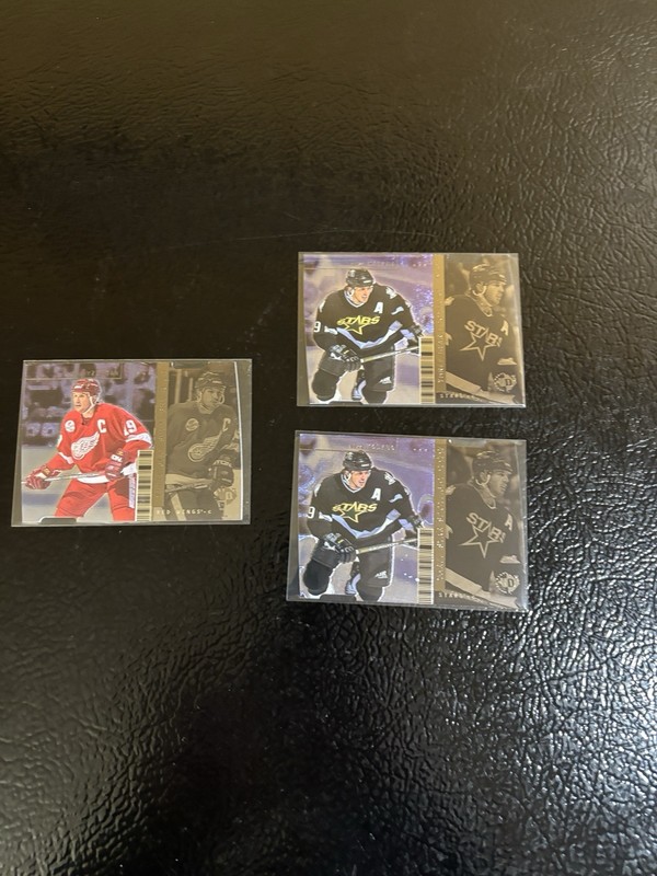 1998-99 Upper Deck UD3 Three Star Spotlight Lot Yzerman Modano Diecut /1000