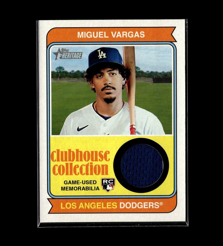 2023 Topps Heritage #CCR-MV Miguel Vargas Clubhouse Collection Relics