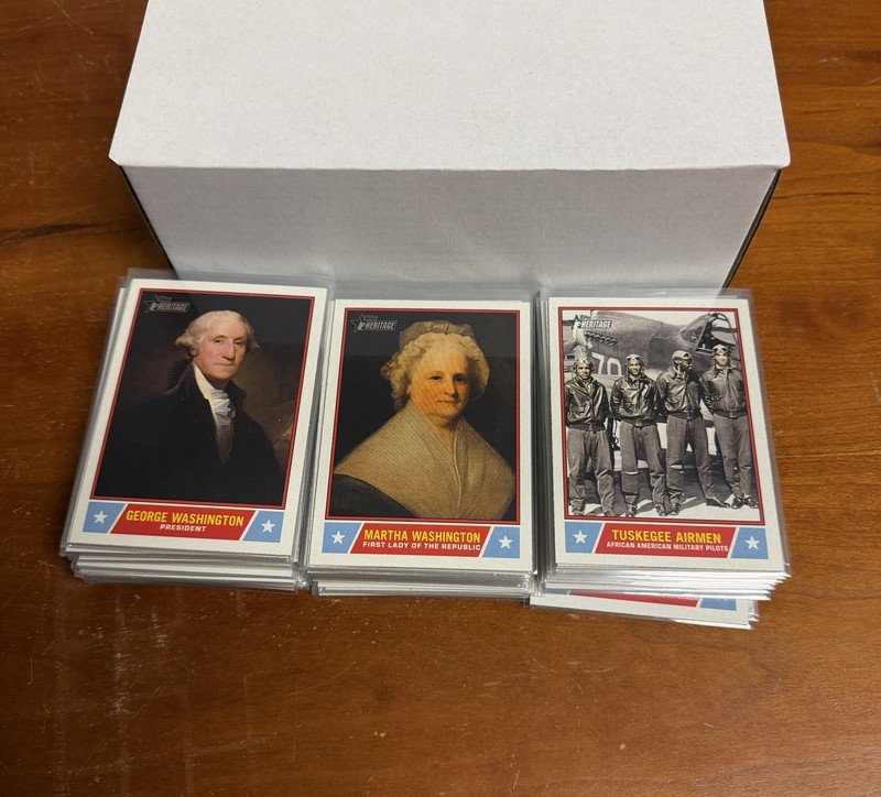 2025 Topps Heritage Notable Americans Complete Set #1-100