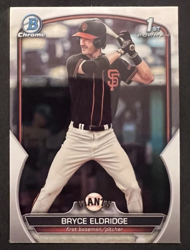 2023 Bowman Draft Chrome Bryce Eldridge #BDC-107 San Francisco Giants Rookie