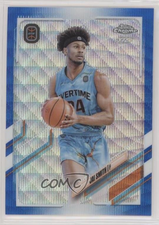 2021 Topps Chrome OTE Overtime Elite Blue Wave Refractor 9/99 Jai Smith #67 0v1