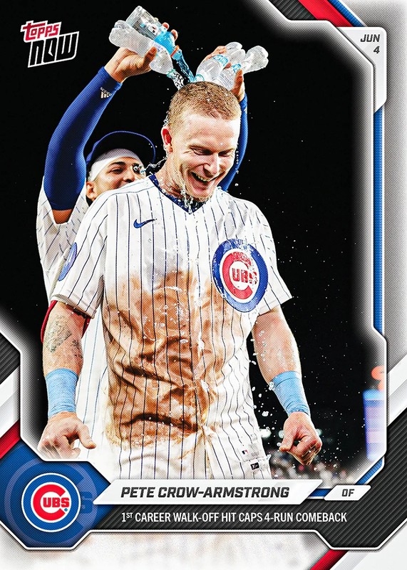 2026 Topps Now PRESALE #287 Pete Crow-Armstrong Chicago Cubs Walk Off