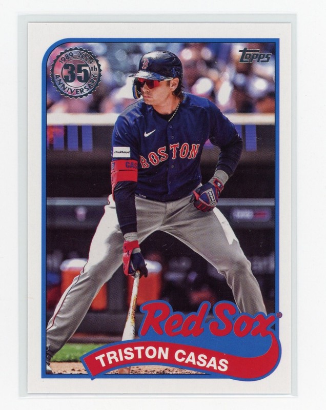 2024 Topps Triston Casas 89′ 35th Anniversary #89B2-20 Red Sox