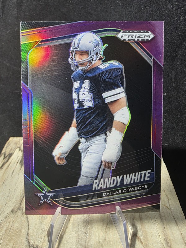 Randy White 2025 Panini Prizm Black NFL Purple Prizm /99 Dallas Cowboys #128 🔥