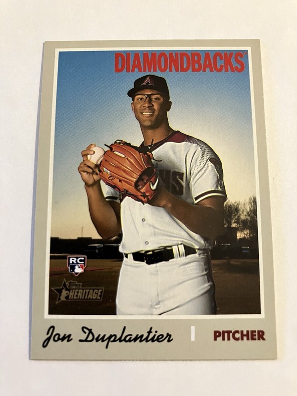 Jon Duplantier 2019 Topps Heritage Rookie Card #533 Arizona Diamondbacks RC