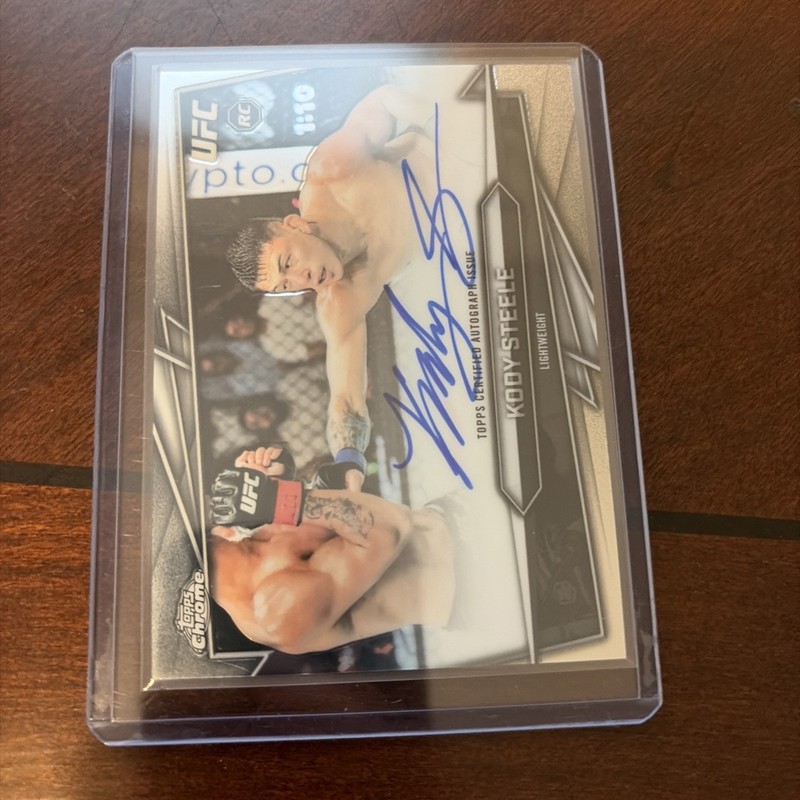 2026 Topps Chrome UFC Base Card Autograph Kody Steele Rookie Auto #BAV-KS