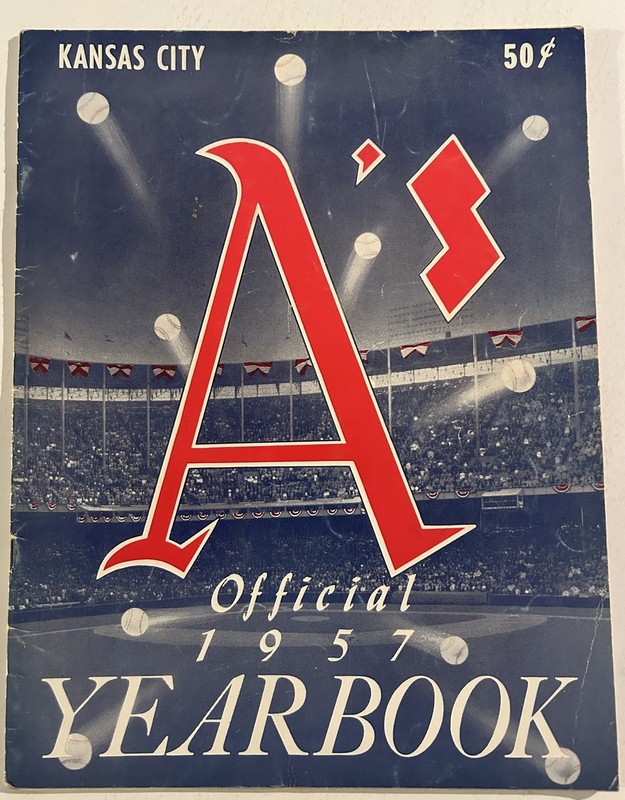 1957 KANSAS CITY Athletics A’s Yearbook LOU BOUDREAU Clete BOYER Bob CERV Trucks