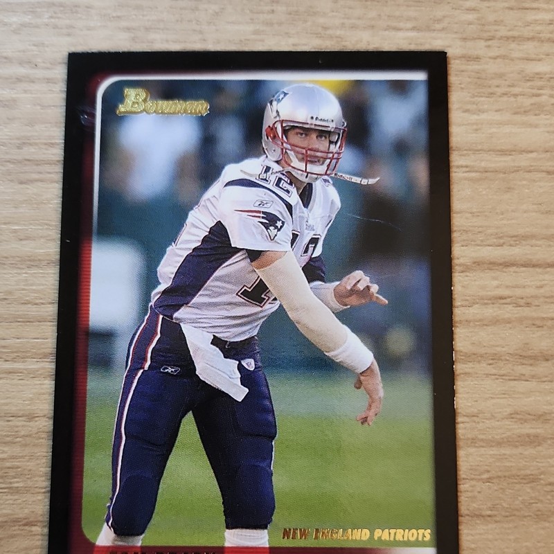 Bowman 2003 Bowman Briefing Tom Brady #14 Patriots NFL Football Trading Card