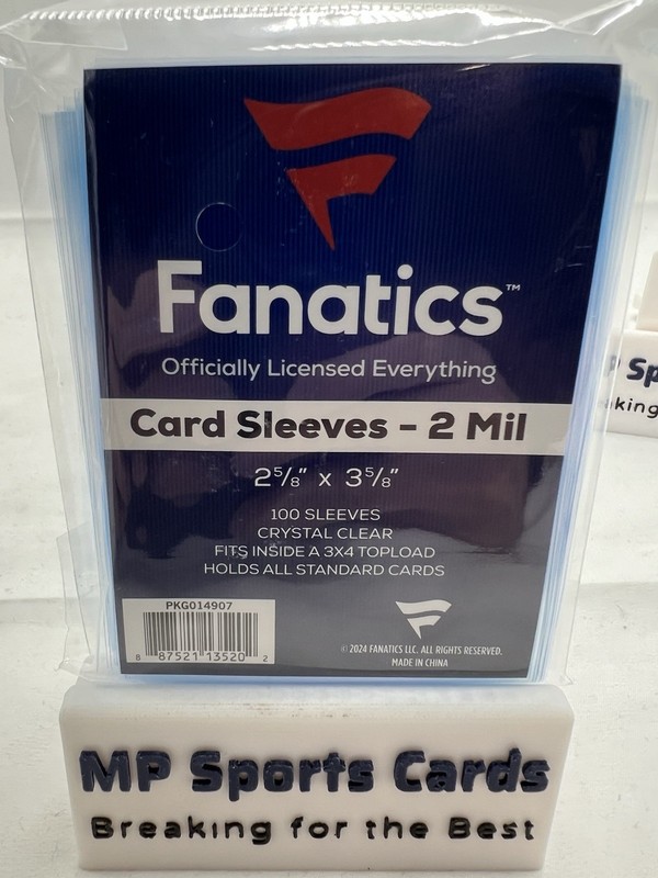 (5) Fanatics Soft Penny Card Sleeves 100ct Standard Size Cards Free Shipping! gallery