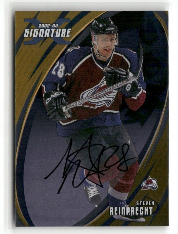 2002-03 ITG Be A Player Signature – Steve Reinprecht #047 Gold Signatures (AU)