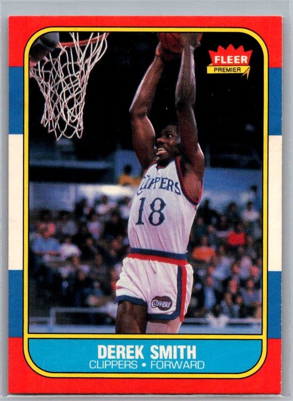 1986-87 Fleer Basketball Iconic Set #103 Derek Smith D