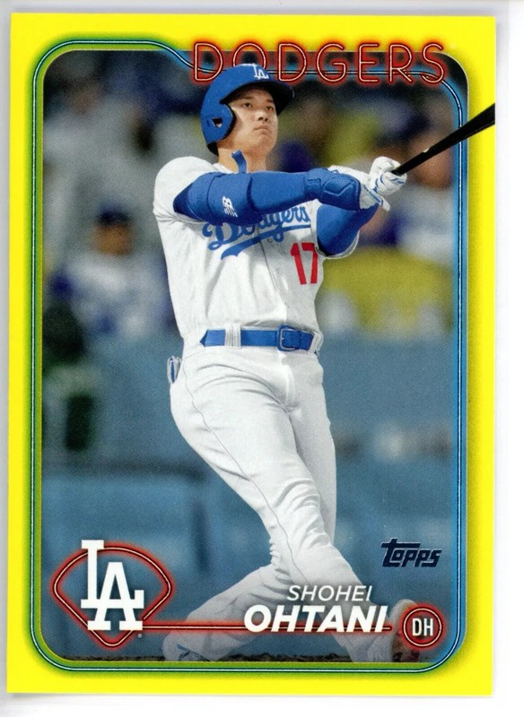 2024 TOPPS SERIES 2 YELLOW BORDER PARALLEL YOU PICK COMPLETE YOU SET #526-700