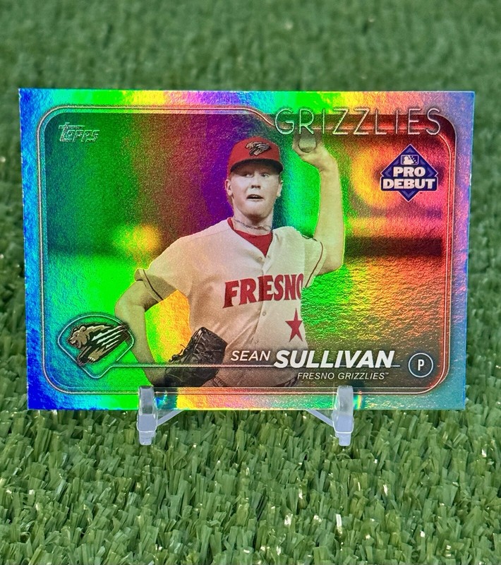 2024 Topps Pro Debut Sean Sullivan Aqua Foil /75 SP Fresno Grizzlies #PD-82 RC