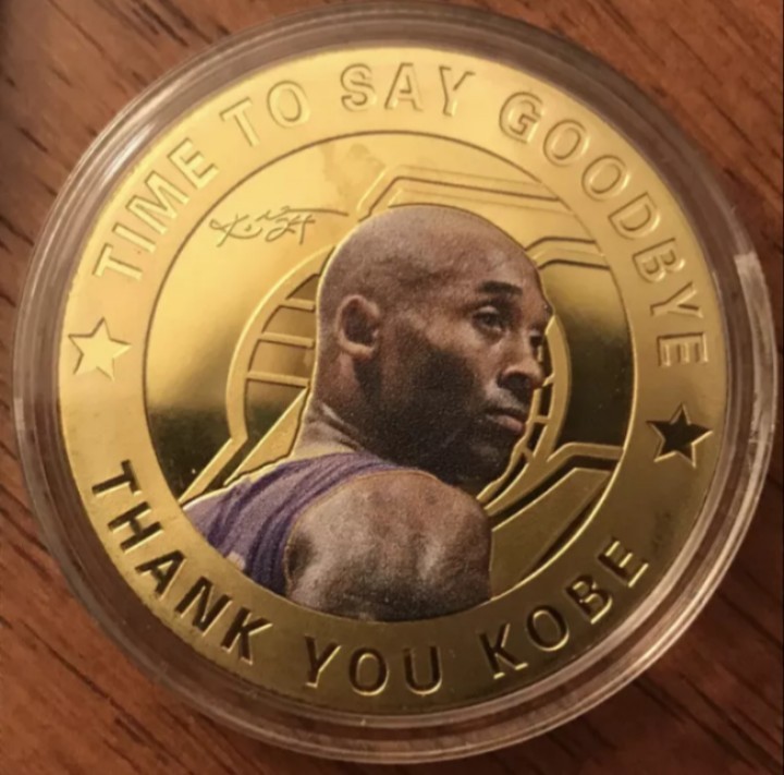 KOBE BRYANT LAKERS SIGNED LIMITED EDITION 24K GOLD COIN&CERTIFICATE AUTHENTICITY