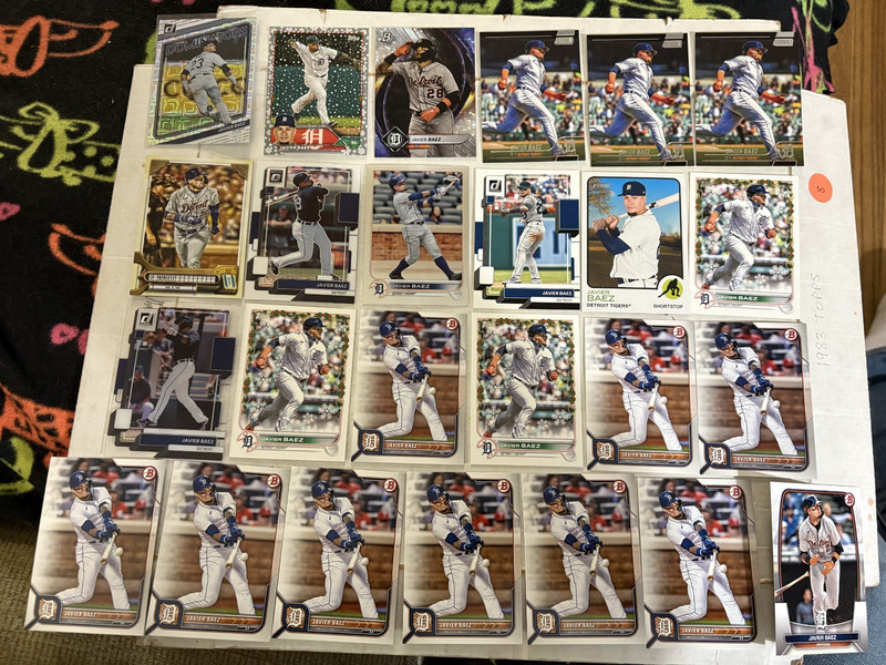 Javier Baez (50) Baseball Cards Lot Base Inserts ALL Detroit Tigers Collection