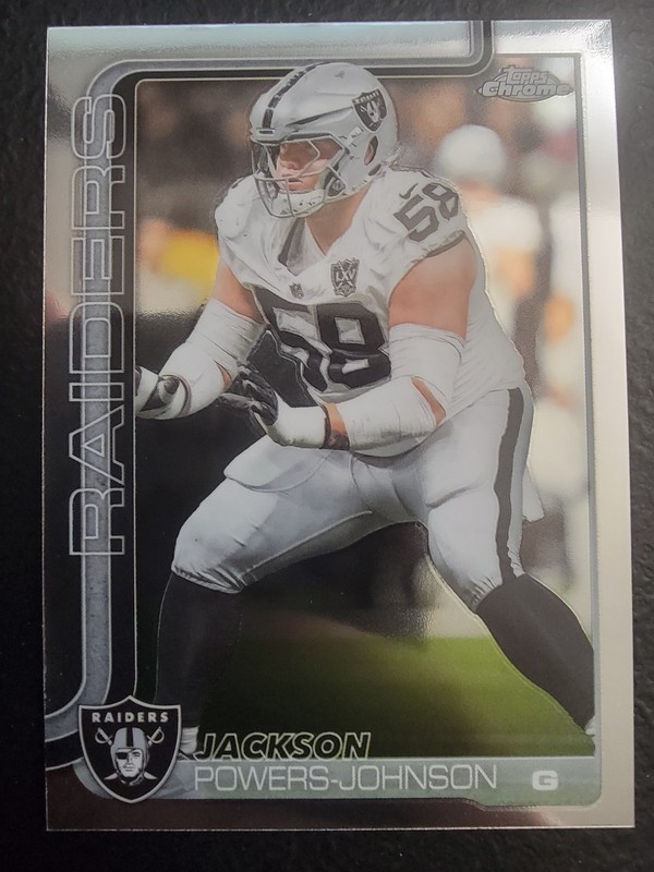 2025 Topps Chrome Football Jackson Powers-Johnson #177 Base Card