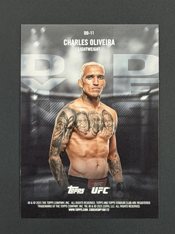 Charles Oliveira - 2025 Stadium Club UFC - Dynasty And Destiny Black #/99 gallery