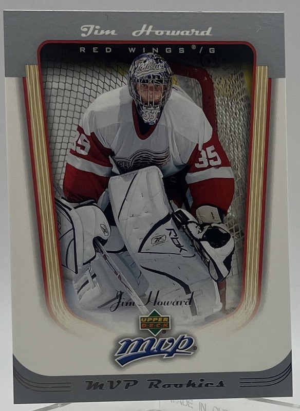 2005-06 Upper Deck MVP Jim Jimmy Howard Rookie #420 Detroit Red Wings