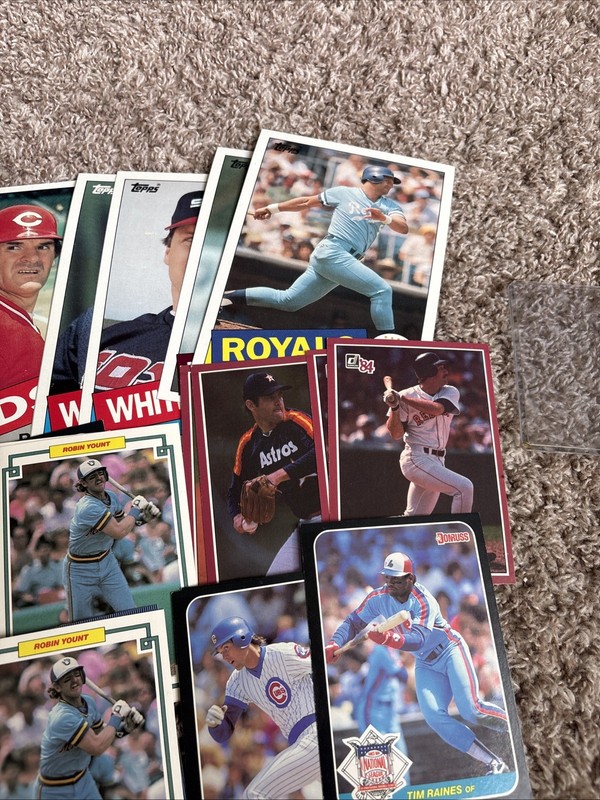 Lot Misc ALL JUMBO OVERSIZED 1984-85 Baseball Brett Ryan Rose Boggs Cards (f8) gallery
