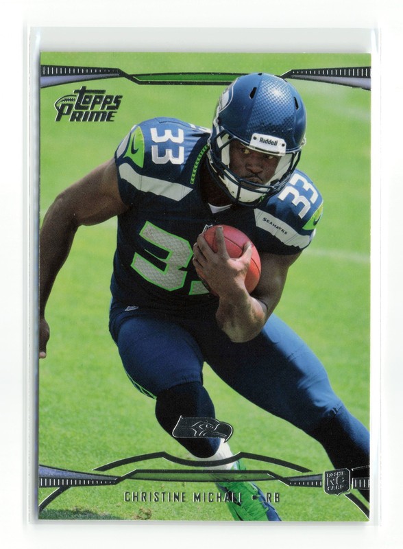 2013 TOPPS PRIME CHRISTINE MICHAEL #134 RC SEAHAWKS