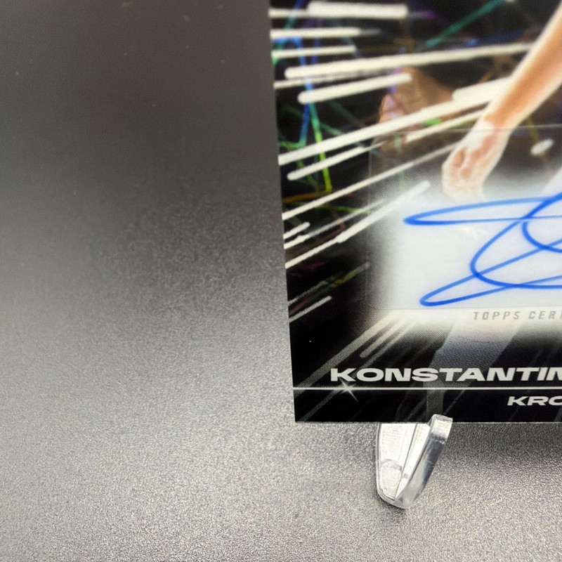 2025-26 Topps Chrome Konstantinos KARETSAS Black Lazer Auto MINT ROOKIE RC gallery