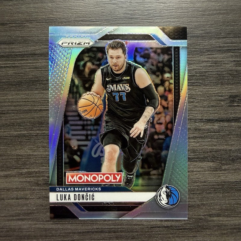 LUKA DONCIC 2024-25 PRIZM MONOPOLY LIGHT BLUE REFRACTOR #49 SERIAL #’D /249