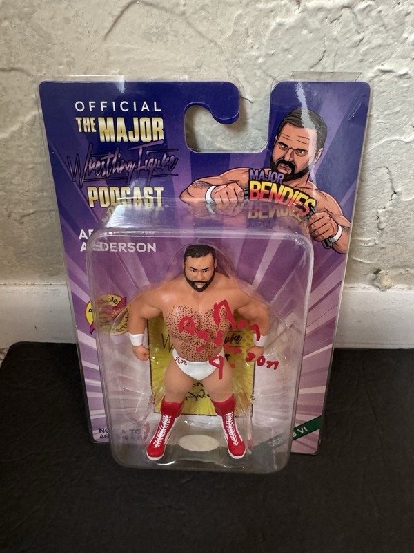 MWFP Major Bendies Arn Anderson Signed JSA COA WWE WWF WCW AEW wrestling Figure