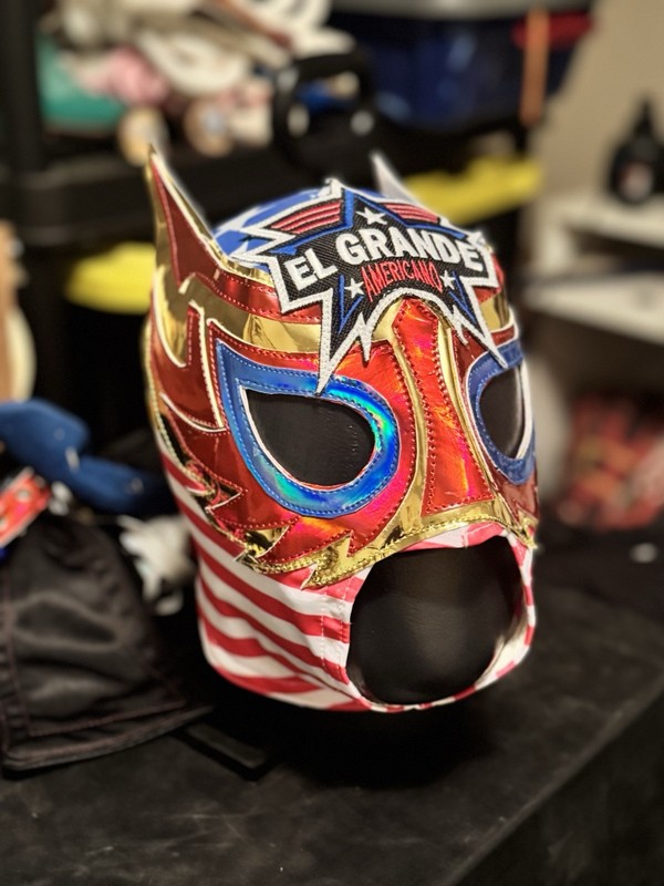 El Grande Americano Semi Pro Mask Lucha Libre WWE AAA Wrestling Mask gallery
