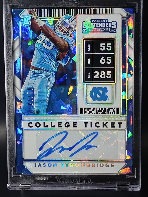 Jason Strowbridge 2020 Contenders Rookie Cracked Ice Ticket Auto RC #/23 SSP