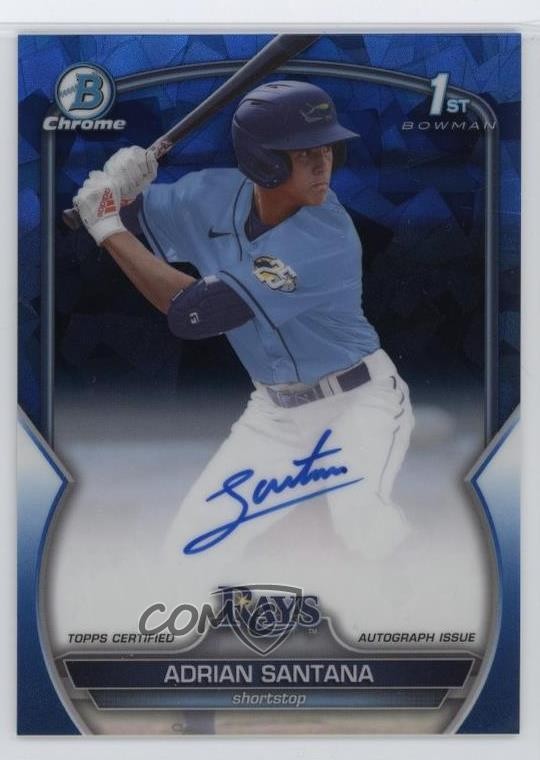 2023 Bowman Chrome Draft Sapphire Prospect /199 Adrian Santana #CDA-AS Auto 1k9t