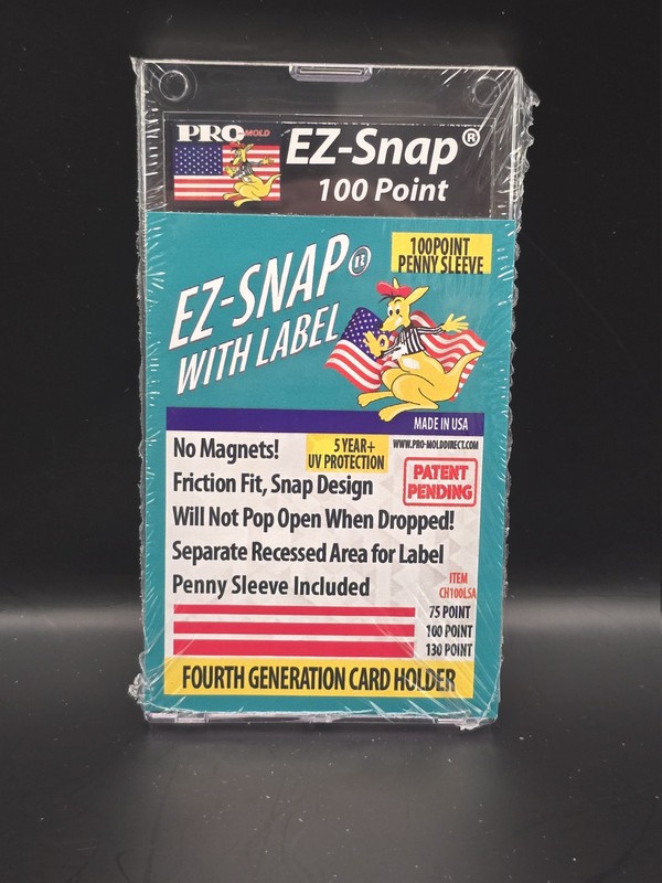 5x Pro Mold 100 Pt. 4th Gen EZ-Snap Card Holders w/ Label & Sleeve - USA gallery