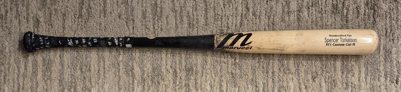 Tigers SPENCER TORKELSON 2021 game used Uncracked Marucci Baseball Bat gallery