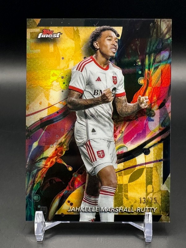 2024 Topps Finest MLS Jahkeele Marshall-Rutty #69 Common Gold Refractor /75