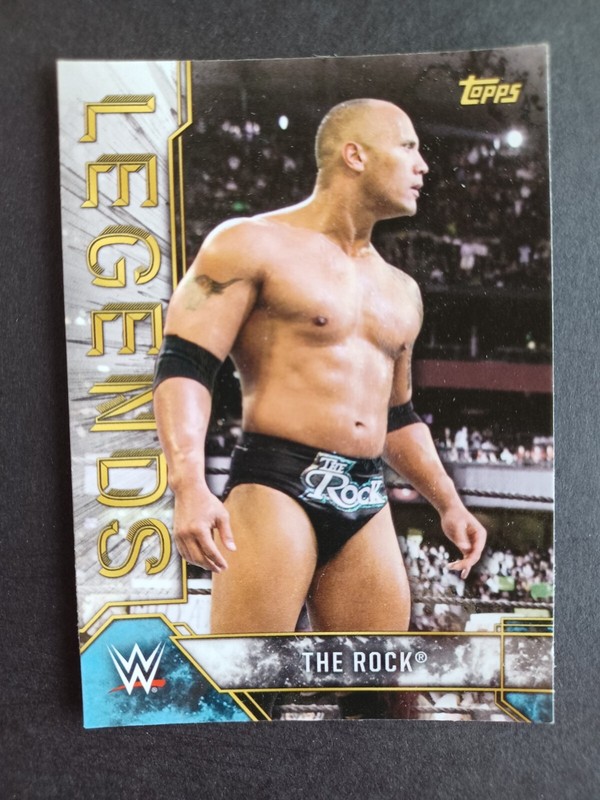 2017 TOPPS WWE LEGENDS THE ROCK #3 BASE CARD