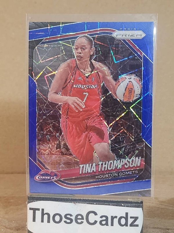 2025 Panini Prizm WNBA Blue Velocity Prizms #115 Tina Thompson