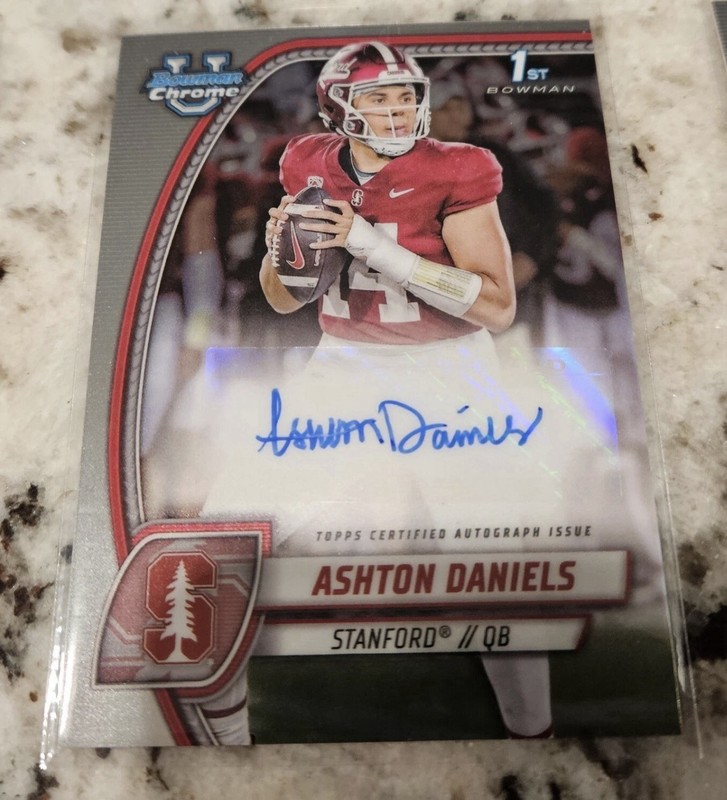 2024 Bowman University Chrome – Auto Ashton Daniels #PA-ADA (AU, RC) FSU QB