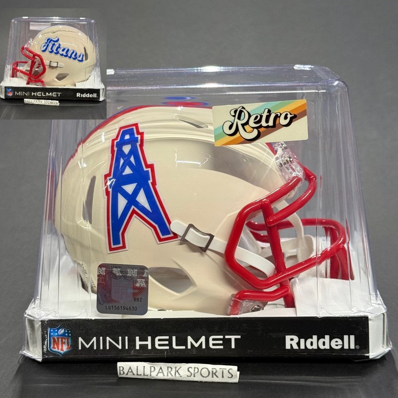 Tennessee Titans Retro Collection Mini Helmet by Riddell NFL BRAND NEW! (Oilers)