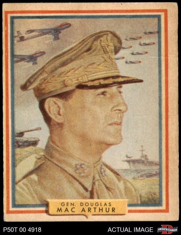 1950 Topps Freedoms War #57 General of the Army AUTHENTIC