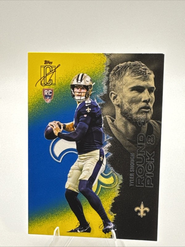 2025 Topps Signature Class Tyler Shough RC Blue / Yellow Saints #104