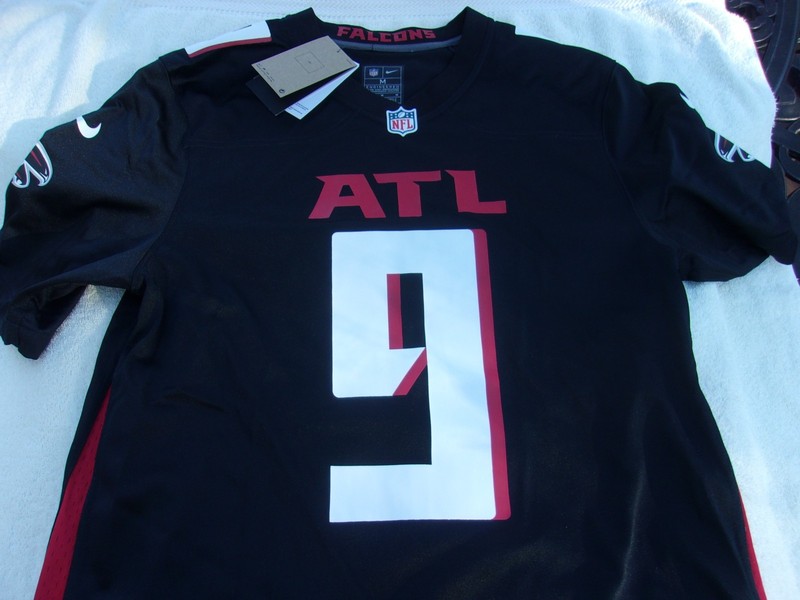 NWT Nike game jersey, $130, Penix, Jr., #9, men’s M, L, XL, XXL, Atlanta Falcons