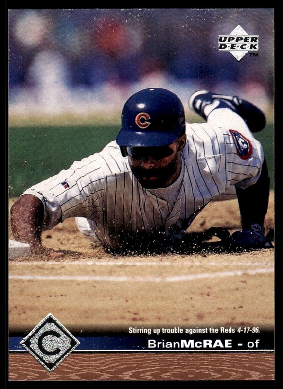 Brian McRae 1997 Upper Deck #326 Cubs MLB READ FREE SHIPPING AutographDen